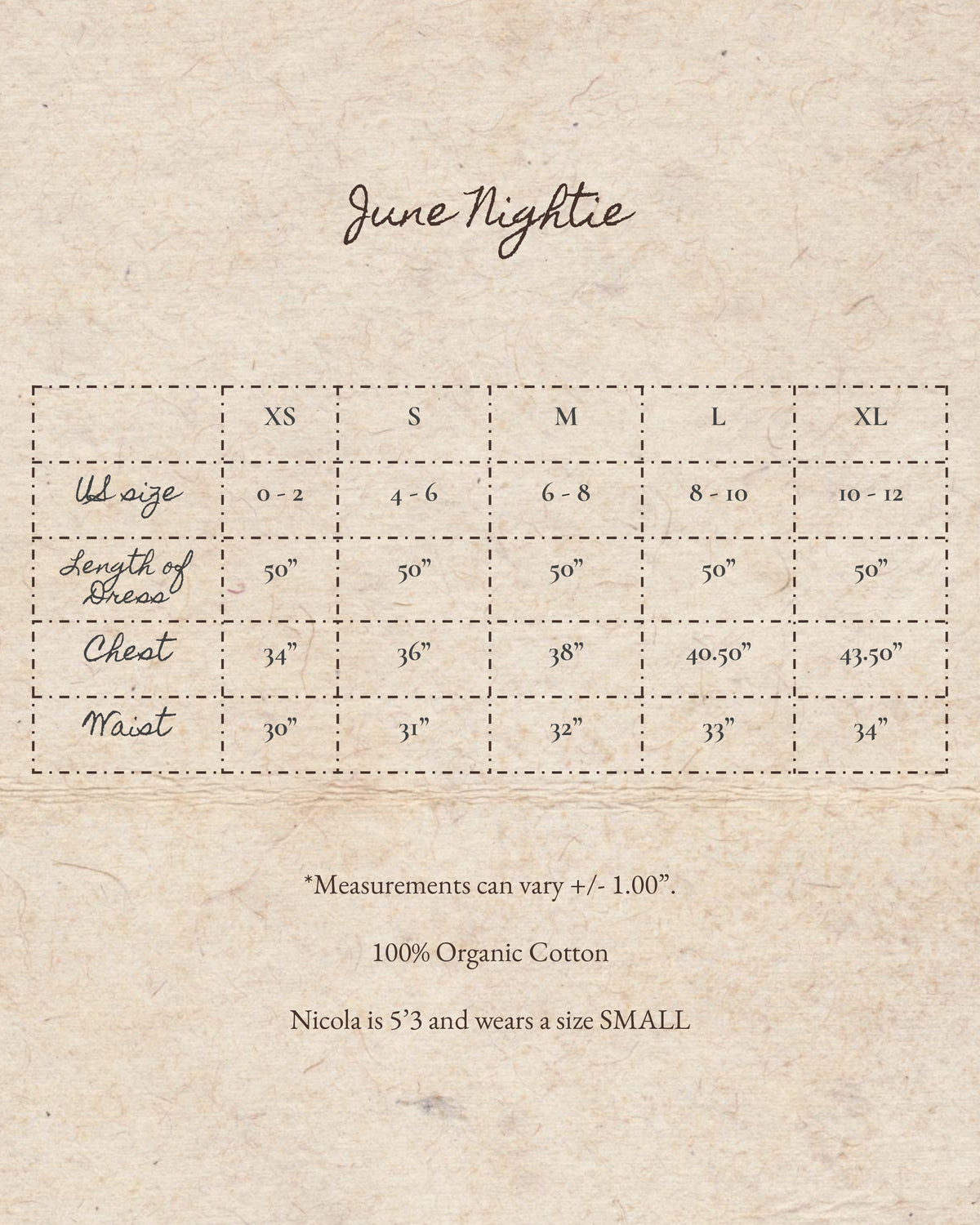 June Nightie in Brown