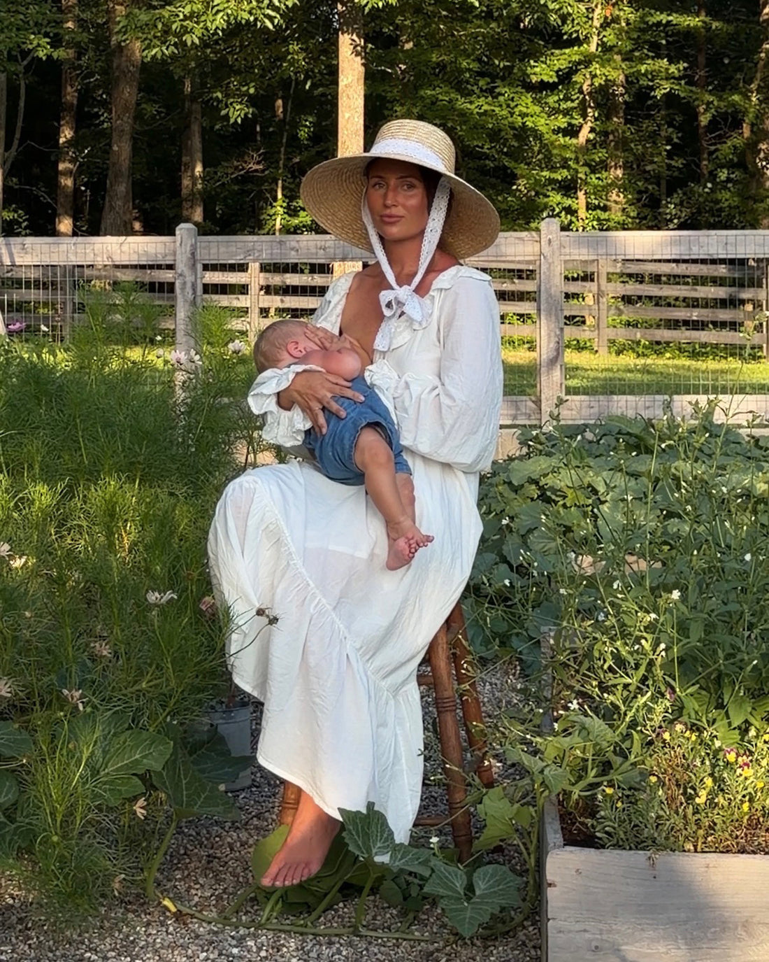 June Nightie in Summer White