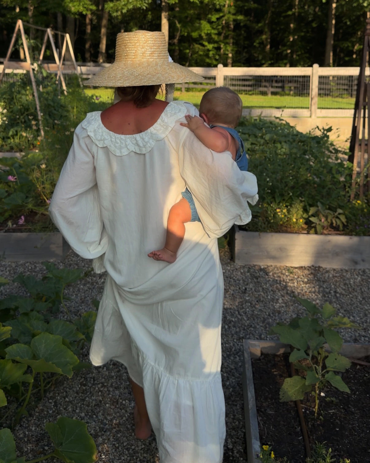 June Nightie in Summer White