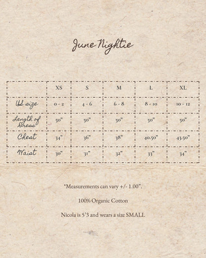June Nightie in Brown