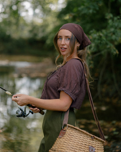 The Daisy Blouse in Brown