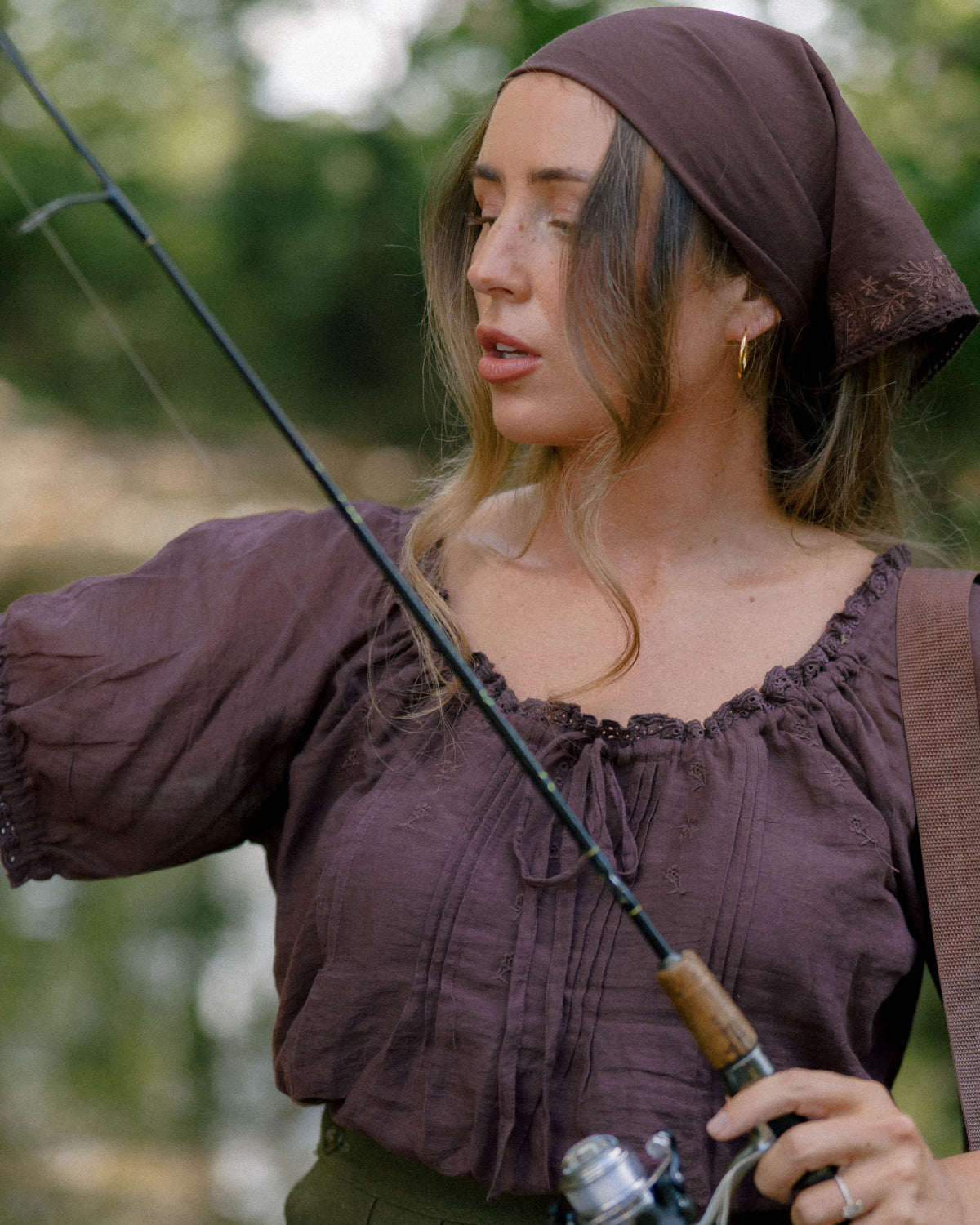The Daisy Blouse in Brown