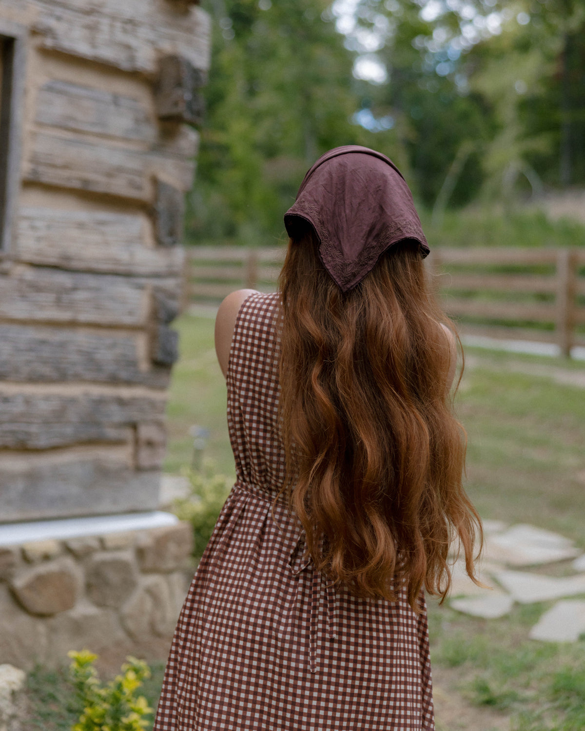 The Nicola Cinnamon Gingham Pre-Order
